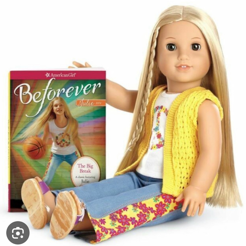 Julie American Girl Doll with Book and Bag